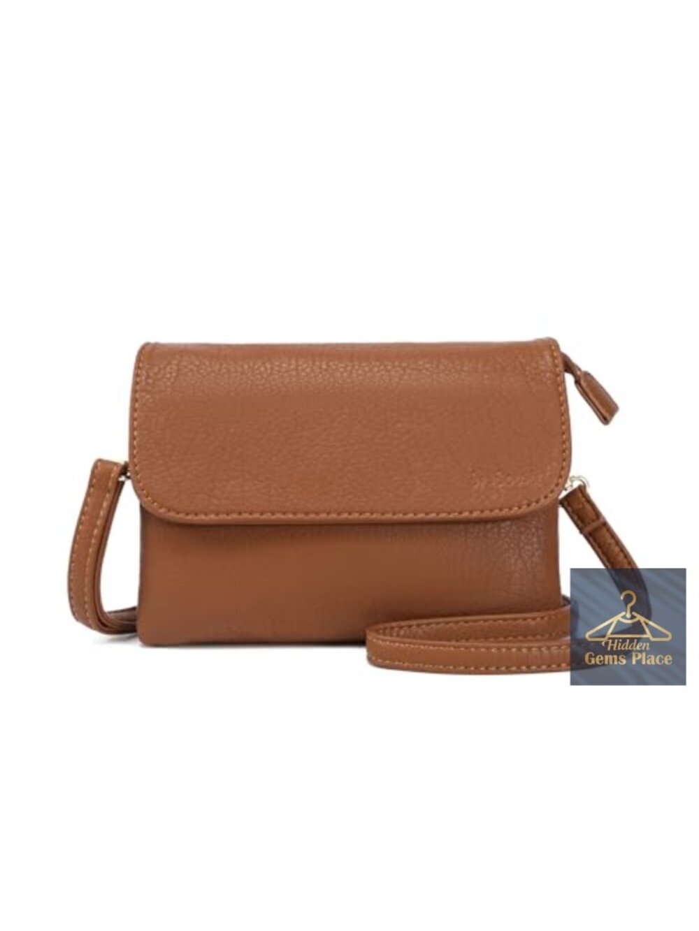 RFID Blocking Small Crossbody Purse Faux Leather Handbag Travel Phone Bag